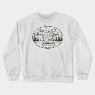 Lake Fishing Outdoor T-Shirt Crewneck Sweatshirt
